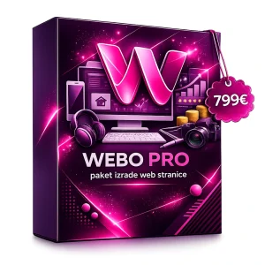 WEBO Pro paket za izradu napredne web stranice