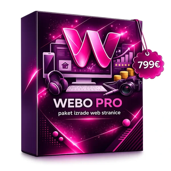 WEBO Pro paket za izradu napredne web stranice