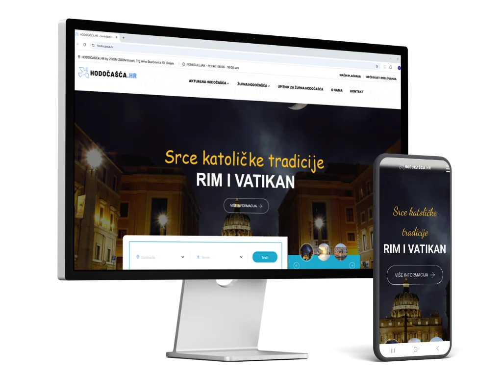 Web trgovina Hodočašća.hr – izrada WEBO